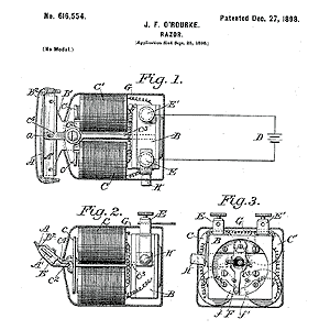 Patent John F. O'Rourke, 1898